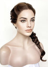 Brunette Braided Lace Front Synthetic Wig LF2139