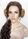 Star Wars Padme Amidala Brunette Braided Lace Front Synthetic Wig LF2145