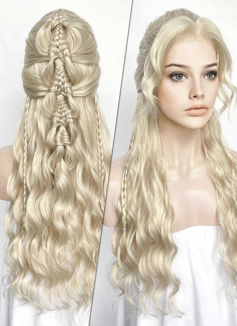 Golden Blonde Braided Lace Front Synthetic Wig LF2046 – wigisfashion-ca