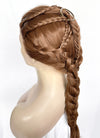 Chestnut Brown Braided Lace Front Synthetic Wig LF2502