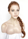 Chestnut Brown Braided Lace Front Synthetic Wig LF2502