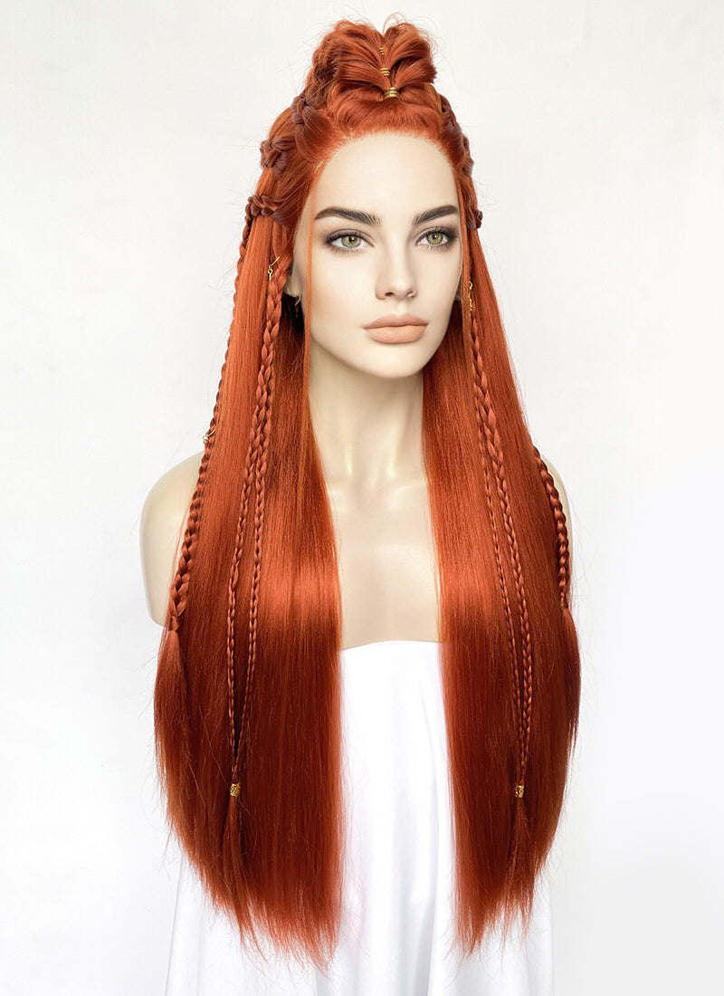 Ginger Braided Yaki Lace Front Synthetic Wig LF2503