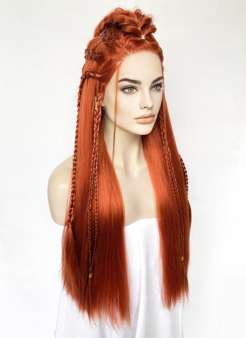 Ginger Braided Yaki Lace Front Synthetic Wig LF2503