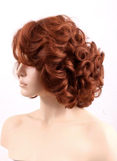 Auburn Wavy Bob Lace Front Synthetic Wig LF253 - Wig Is Fashion Australia