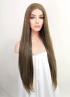 Mixed Brown Straight Lace Front Synthetic Wig LF3140