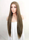 Mixed Brown Straight Lace Front Synthetic Wig LF3140