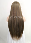 Mixed Brown Straight Lace Front Synthetic Wig LF3140