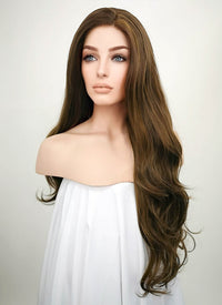 Brunette Wavy Lace Front Synthetic Wig LF321