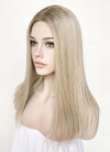 Mixed Blonde With Dark Roots Straight Lace Front Kanekalon Synthetic Wig LF3235