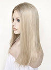 Mixed Blonde With Dark Roots Straight Lace Front Kanekalon Synthetic Wig LF3235