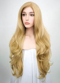 Wavy Blonde Lace Front Synthetic Wig LF323