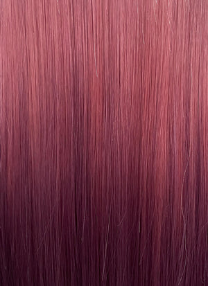 Blonde Red Ombre Straight Lace Front Kanekalon Synthetic Wig LF3269