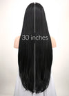 Straight Jet Black Lace Front Synthetic Wig LF327 - Wig Is Fashion Australia