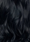 Black and Grey Money Piece Wavy Lace Front Synthetic Wig LF3298