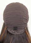 Brunette Mixed Brown Wavy Lace Front Synthetic Wig LF3300