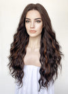 Brunette Mixed Brown Wavy Lace Front Synthetic Wig LF3300