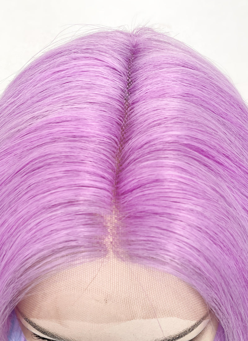 Purple Rainbow Color Straight Lace Front Synthetic Wig LF3304