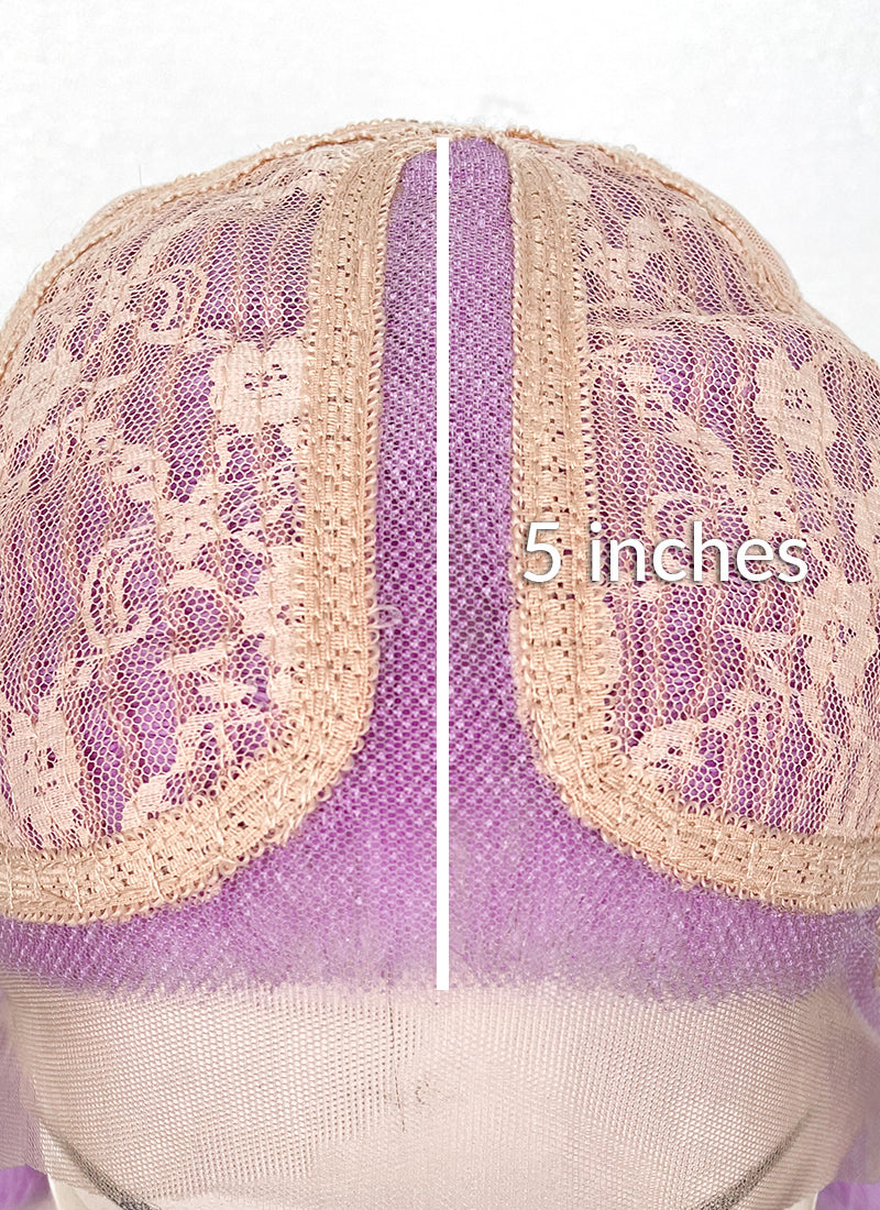 Purple Rainbow Color Straight Lace Front Synthetic Wig LF3304