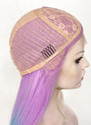 Purple Rainbow Color Straight Lace Front Synthetic Wig LF3304