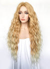 Two Tone Blonde Curly Lace Front Synthetic Wig LF3311