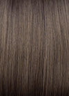 Brunette Curtain Bangs Straight Bob Lace Front Synthetic Hair Wig LF3322