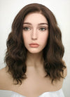 Brunette Wavy Lace Front Synthetic Wig LF407