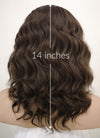 Brunette Wavy Lace Front Synthetic Wig LF407 - Wig Is Fashion Australia