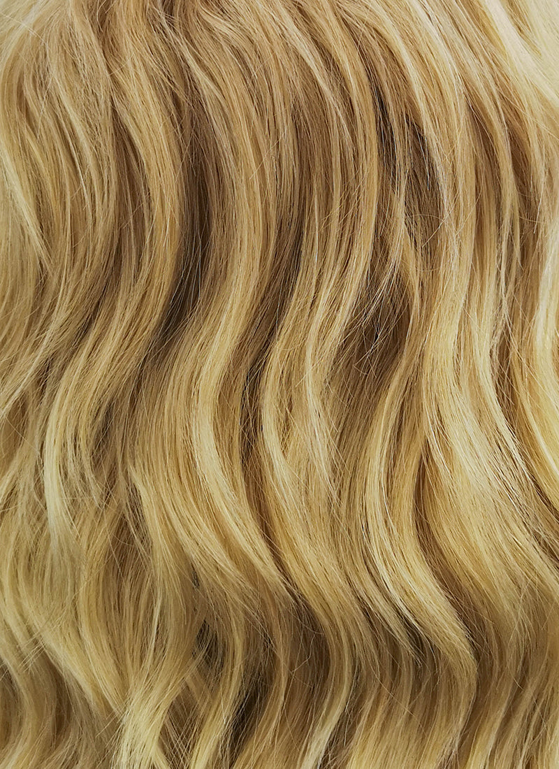 Blonde Wavy Lace Front Synthetic Wig LF418 - Wig Is Fashion Australia