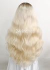 Blonde With Dark Roots Wavy Lace Front Synthetic Wig LF5085