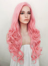Pink Wavy Lace Front Synthetic Wig LF5092