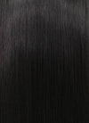 Black And Red Money Piece Straight Lace Front Synthetic Wig LF5113
