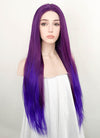 Two Tone Purple Straight Lace Front Synthetic Wig LF5125