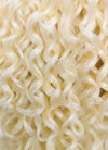 Light Blonde Curly Lace Front Synthetic Wig LF5130