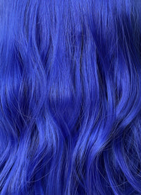 Blue Wavy Lace Front Synthetic Wig LF5149