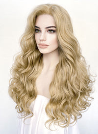 Blonde Wavy Lace Front Synthetic Wig LF5158