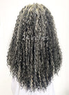 Blonde Mixed Black Curly Lace Front Synthetic Wig LF5160