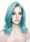 Pastel Blue Straight Lace Front Synthetic Wig LF5168