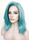 Pastel Blue Straight Lace Front Synthetic Wig LF5168