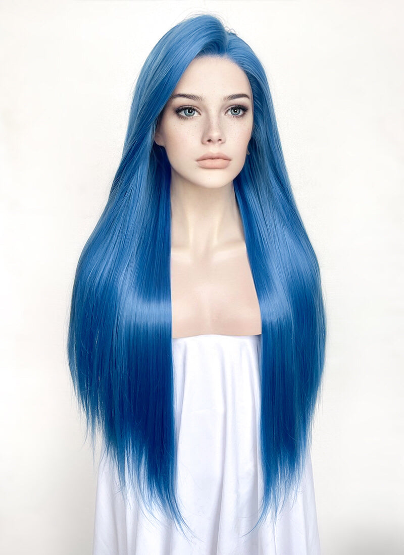 Blue Straight Lace Front Synthetic Hair Wig LF5170