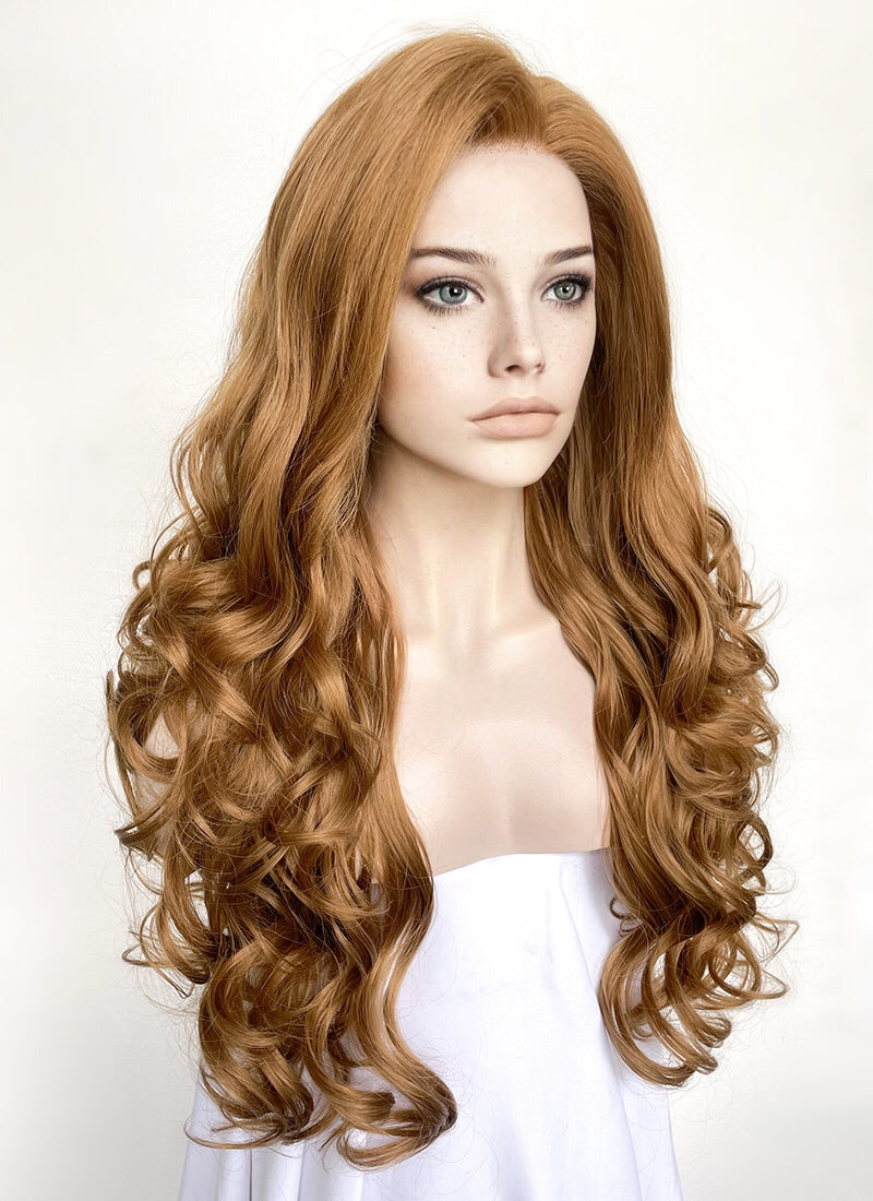 Brown Wavy Lace Front Synthetic Hair Wig LF5172