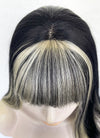 Blonde Mixed Black Straight Lace Front Synthetic Wig LF6015