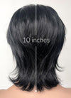 Jet Black Wolf Cut Lace Front Synthetic Men's Wig LF6016