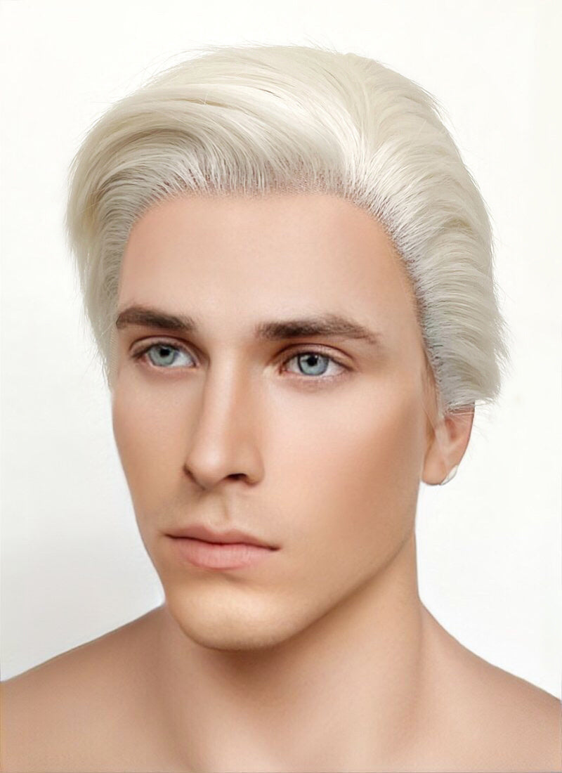 Barbie Ken Platinum Blonde Straight Lace Front Synthetic Men's Wig LF6023