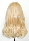 Blonde Curtain Bangs Wavy Lace Front Synthetic Wig LF6025