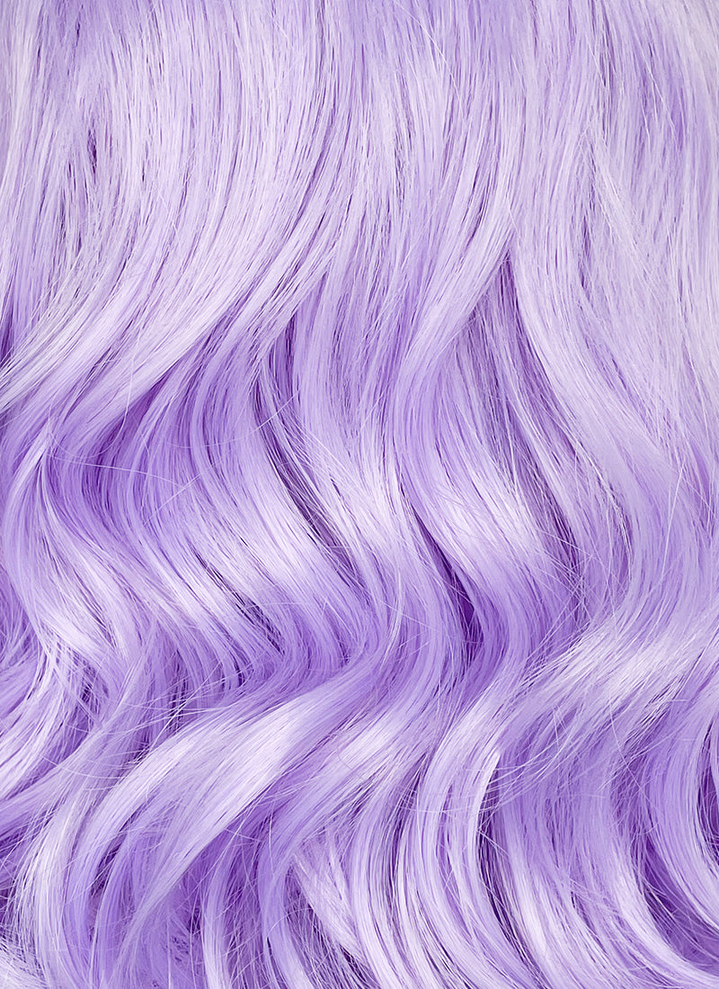 Pastel Purple Wavy Lace Front Synthetic Hair Wig LF6028