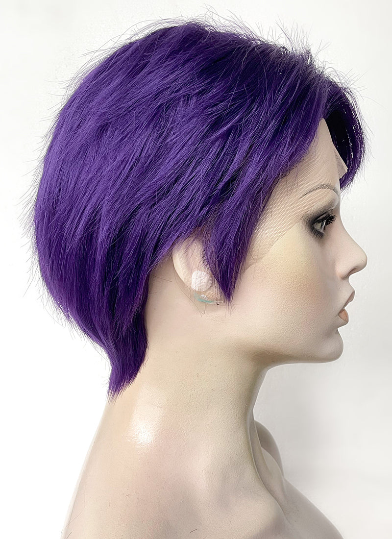 Star Wars Ahsoka Sabine Wren Purple Straight Lace Front Synthetic Wig LF6030