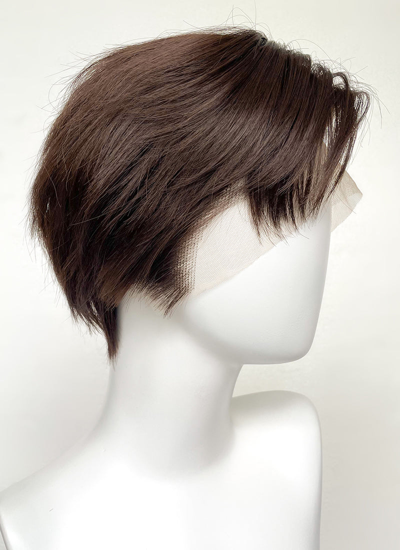 Brunette Straight Lace Front Synthetic Men's Wig LF6037