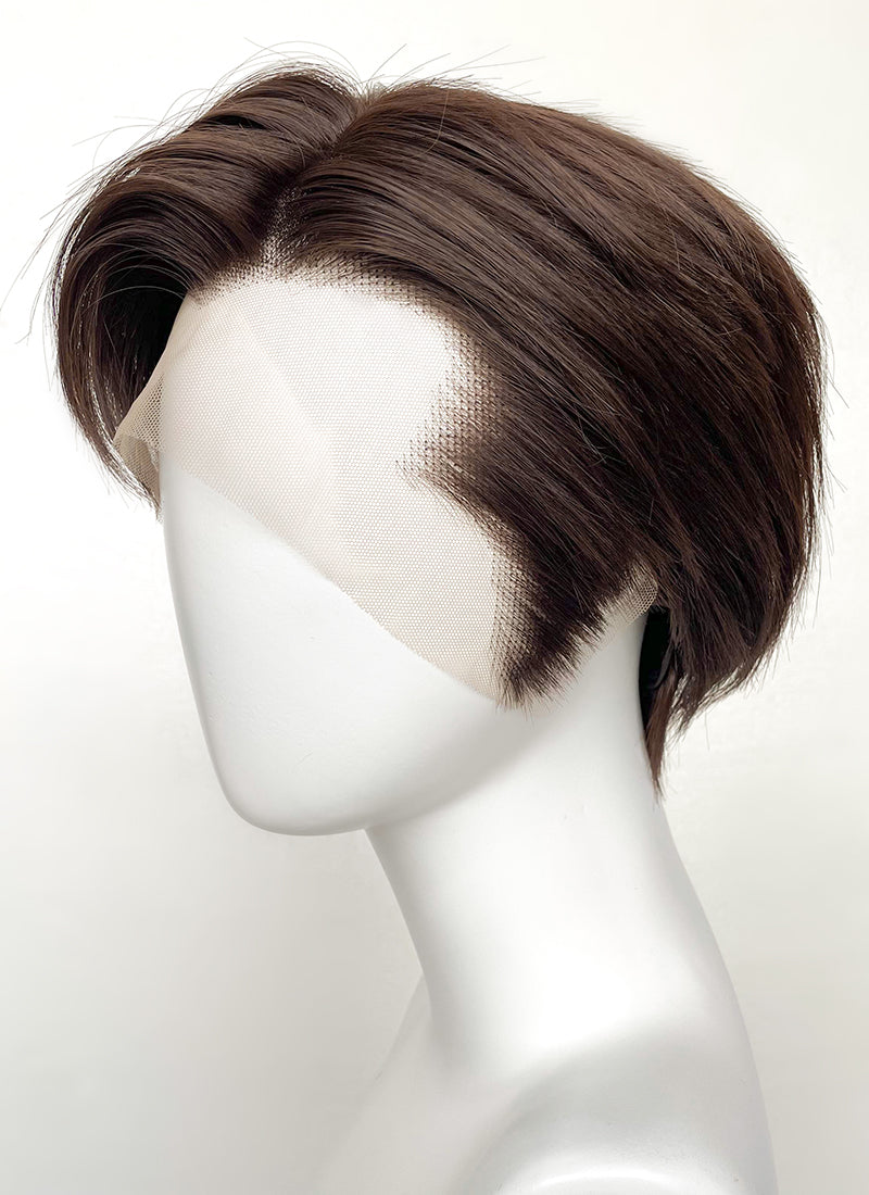 Brunette Straight Lace Front Synthetic Men's Wig LF6037