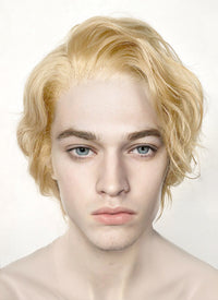 The Hunger Games: The Ballad of Songbirds & Snakes Coriolanus Snow Blonde Wavy Lace Front Synthetic Men's Wig LF6043