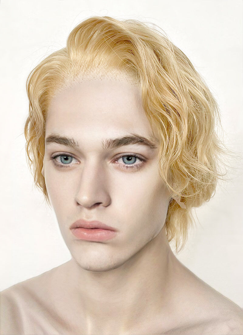 The Hunger Games: The Ballad of Songbirds & Snakes Coriolanus Snow Blonde Wavy Lace Front Synthetic Men's Wig LF6043